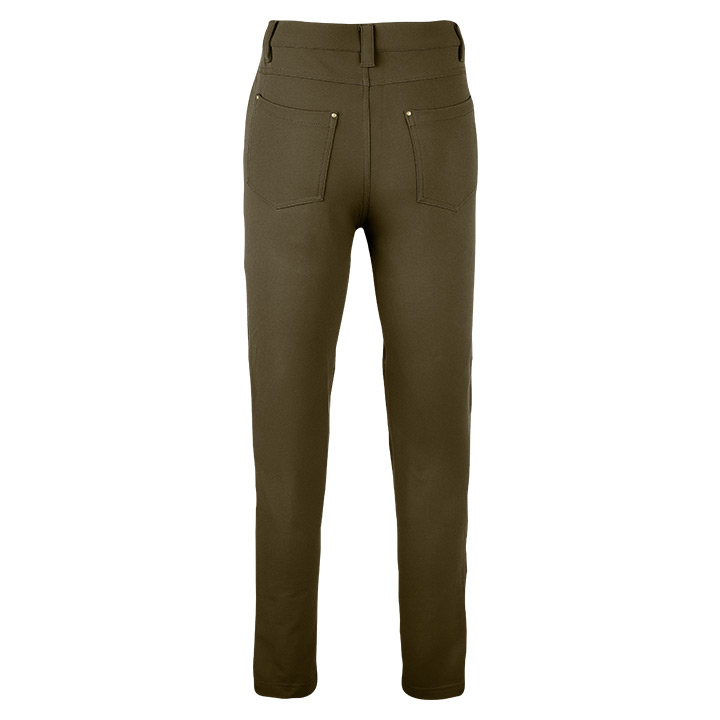 Dames Contour Stretchbroek Bruin