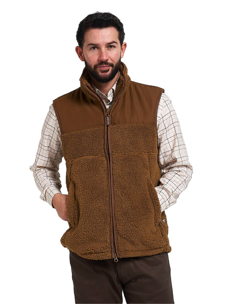 Sherpa Fleece Bodywarmer Camel