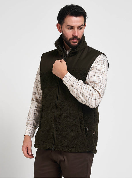 Sherpa Fleece Bodywarmer Camel