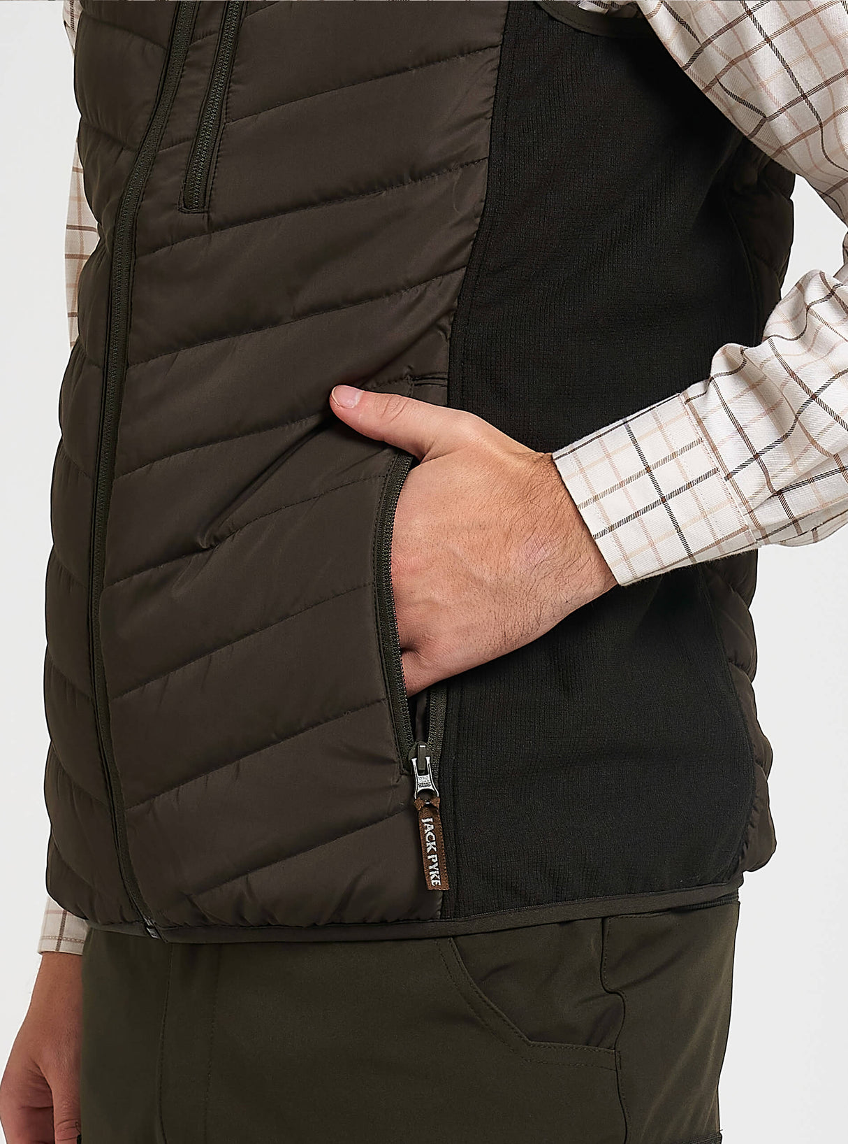 Hybride Bodywarmer Groen