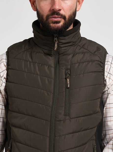 Hybride Bodywarmer Groen