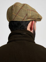 Flat Cap Wolmix Tweed Bruin