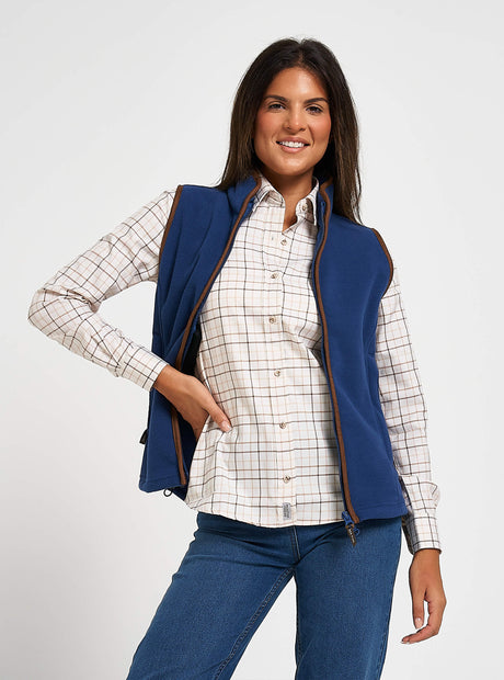 Dames Countryman Fleece Bodywarmer Roselle