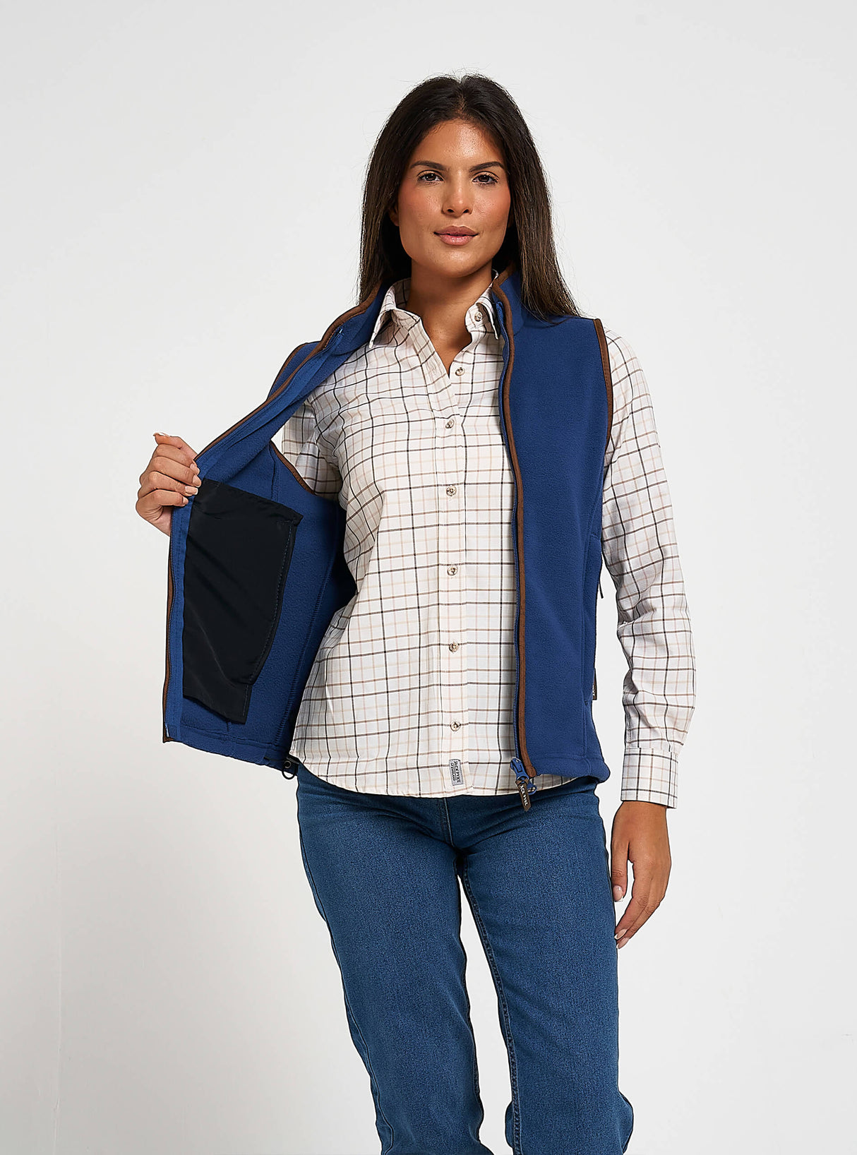 Dames Countryman Fleece Bodywarmer Champignon