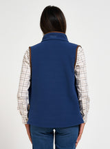 Dames Countryman Fleece Bodywarmer Denim