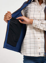 Dames Countryman Fleece Bodywarmer Denim