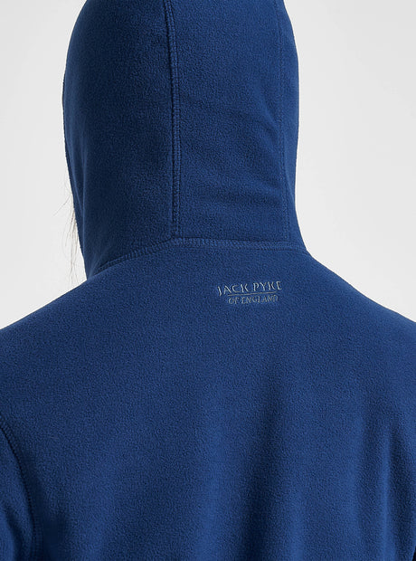 Dames Fleece Hoodie Denim