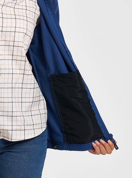 Dames Fleecejas Denim