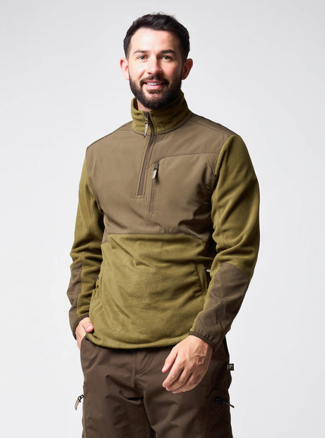 Rannock Fleecetrui Donkerolijf