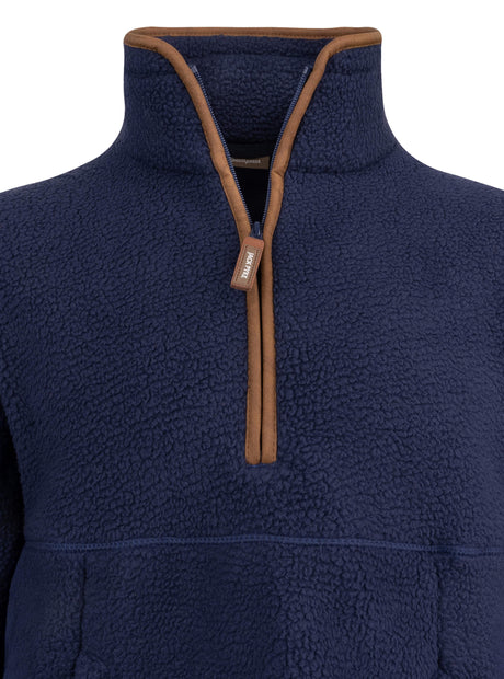Junior Sherpa Fleecetrui Halve Rits Sail