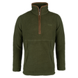 Sherpa Fleecetrui Halve Rits Olijf