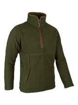 Sherpa Fleecetrui Halve Rits Marineblauw