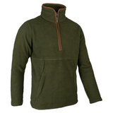 Sherpa Fleecetrui Halve Rits Olijf