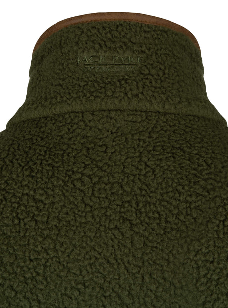 Sherpa Fleecetrui Halve Rits Marineblauw