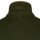 Sherpa Fleecetrui Halve Rits Olijf