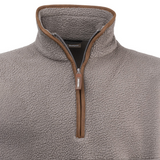 Sherpa Fleecetrui Halve Rits Shiitake