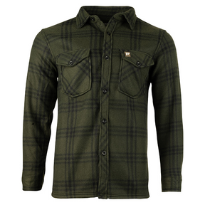Polar Fleece Overhemd Groen Geruit