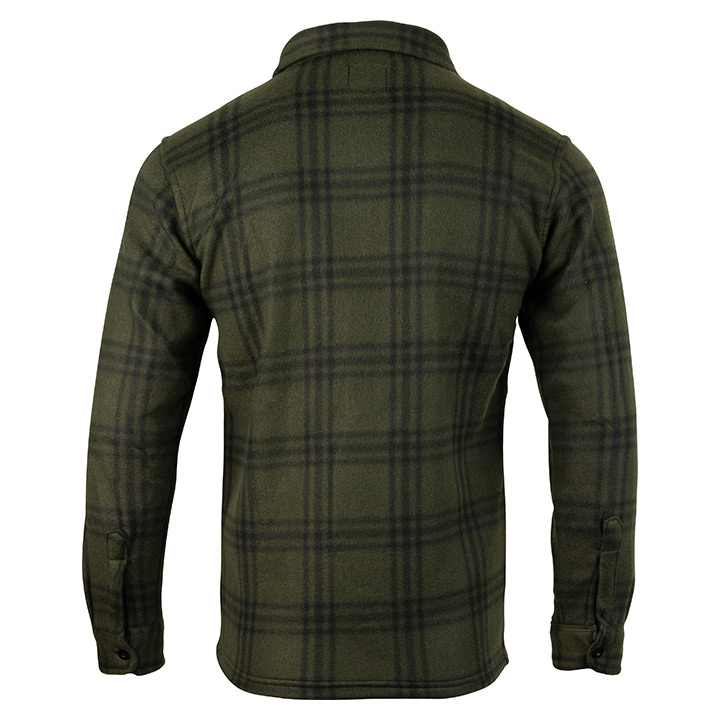 Polar Fleece Overhemd Groen Geruit