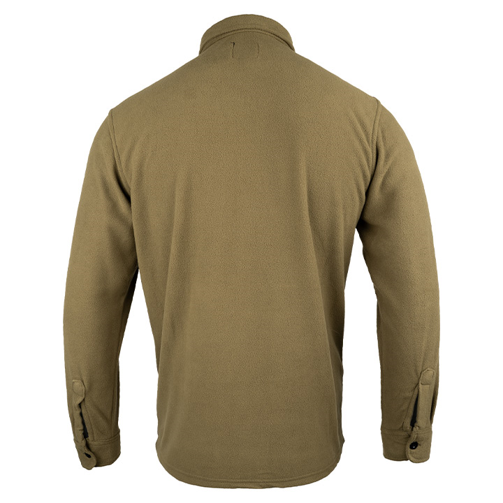 Polar Fleece Overhemd Donker Mosterd