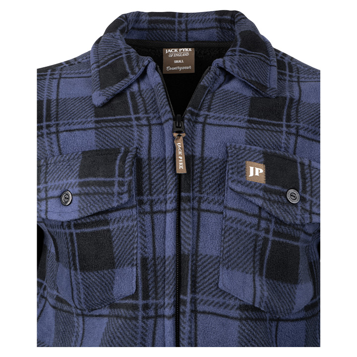 Tundra Overhemd Marineblauw Geruit