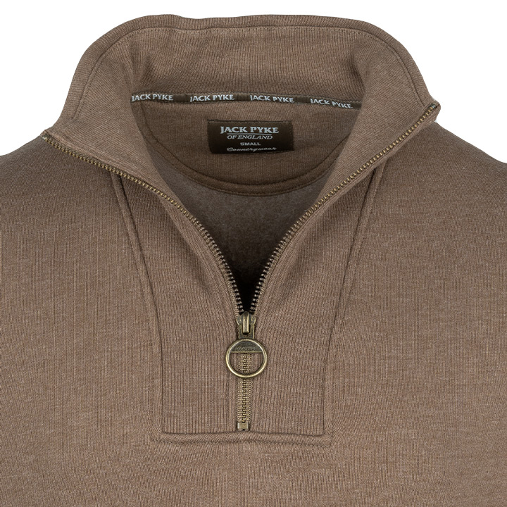 Sweater Halve Rits Gerst