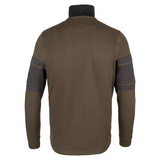 Contrast Sweater Halve Rits Groen