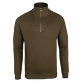 Sweater Halve Rits Donkerolijf
