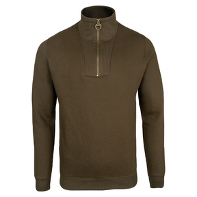 Sweater Halve Rits Donkerolijf
