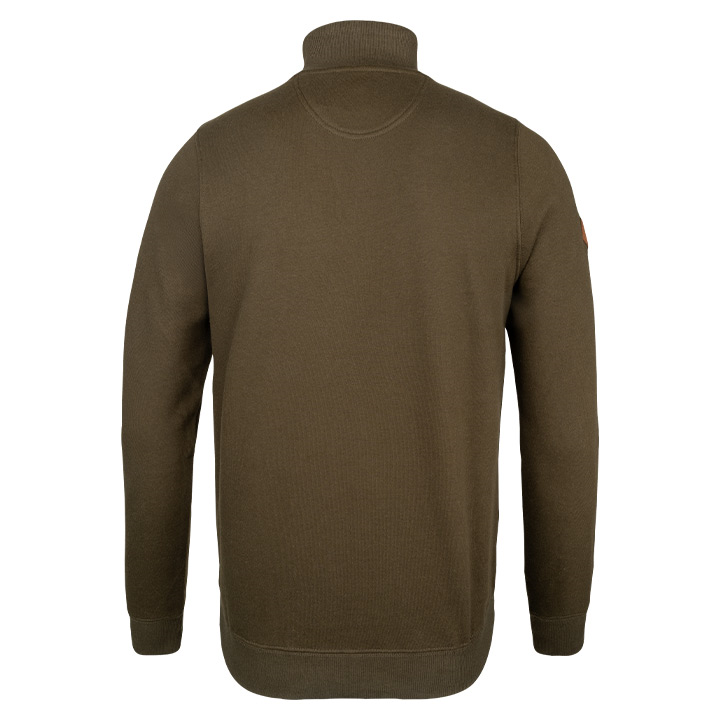 Sweater Halve Rits Donkerolijf