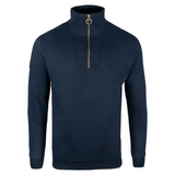 Sweater Halve Rits Marineblauw