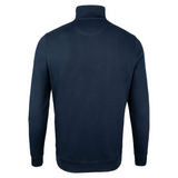 Sweater Halve Rits Marineblauw