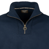 Sweater Halve Rits Marineblauw