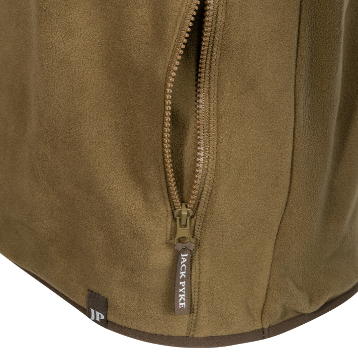 bleasdale-half-zip-fleece-top-dark-mustard