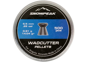 Luchtdrukkogeltjes Snowpeak Wadcutter 5.5 mm 14.04 grain