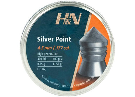 Luchtdrukkogeltjes H&N Silver Point 4.5 mm 11.57 grain