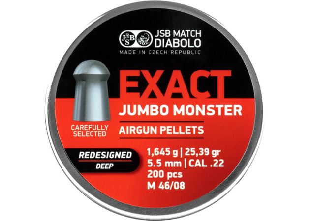Luchtdrukkogeltjes JSB Jumbo Exact Monster Redesigned Deep 5.52 mm 25.39 grain