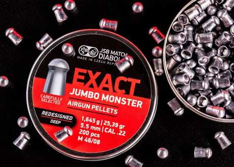 Luchtdrukkogeltjes JSB Jumbo Exact Monster Redesigned Shallow 5.52 mm 25.39 grain (2)