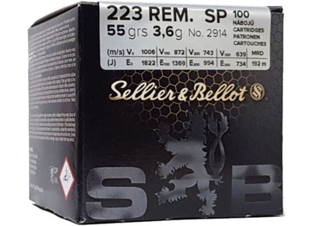 Kogelpatronen Sellier & Bellot .223 Rem SP BULK 55 grain (2)