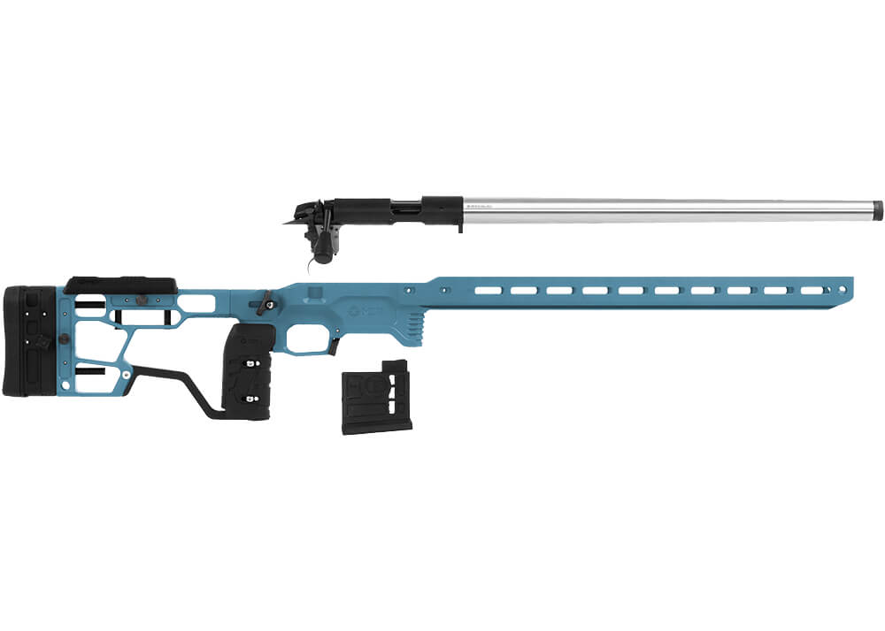 Bergara B14 HB SS 20" + MDT ACC Elite Titanium Blue Chassis