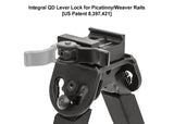Bipod UTG Rubber Armored Full Metal QD