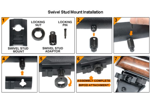 Bipod UTG Rubber Armored Full Metal QD (2)