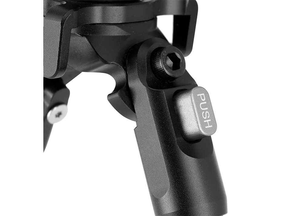 Bipod Vanguard Equalizer Pivoting 1QS - Carbon