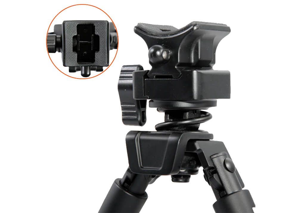 Bipod Vanguard Equalizer Pivoting 1QS - Aluminium