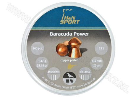 Luchtdrukkogeltjes H&N Baracuda Power 5.5 mm 21.14 grain