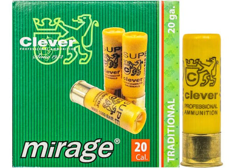 Hagelpatronen Clever Mirage kal. 20 T3 Steel 24 gram