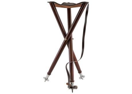 Aanzitstoel Hout Driepoot 70 cm met Stalen Voeten