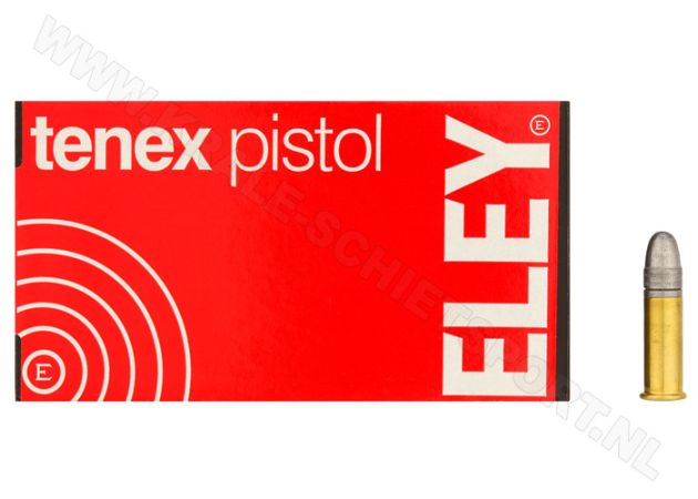 Kogelpatronen Eley Tenex Pistol .22 LR RN 40 grain