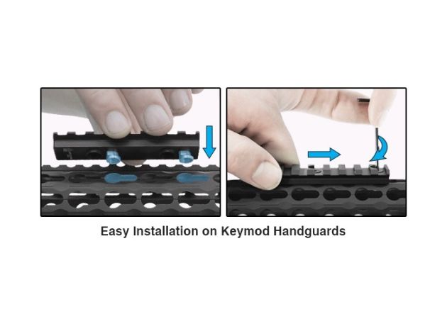 Montagerail UTG KeyMod 8-slot Black (3)
