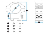 Montage Eagle Vision Backward Infinity Elevation Adjustable 34 mm Picatinny (2)