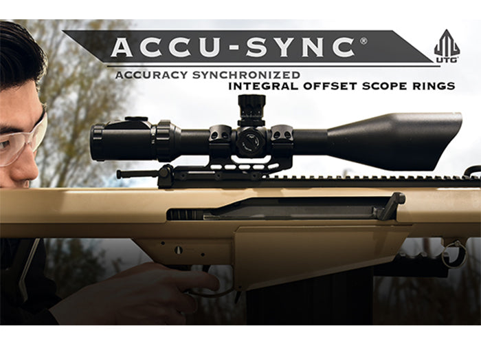 Montage UTG Accu-Sync 34 mm High 50 mm Offset Weaver/Picatinny